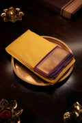 Pale Yellow with Violet Border