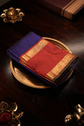 Royal Blue With Vermilion Red