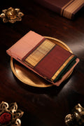 Baby Pink With Maroon Zari